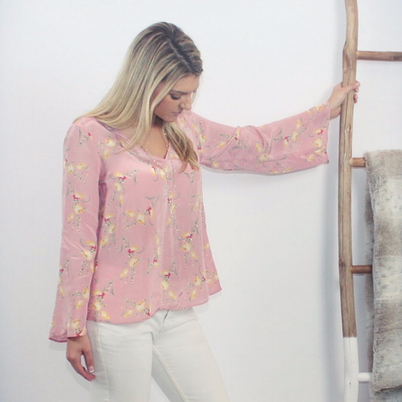 Freesia Pink Floral Blouse By TiMo - Picture 5 of 5